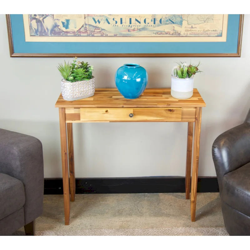 Console avec tiroir(s) en bois massif