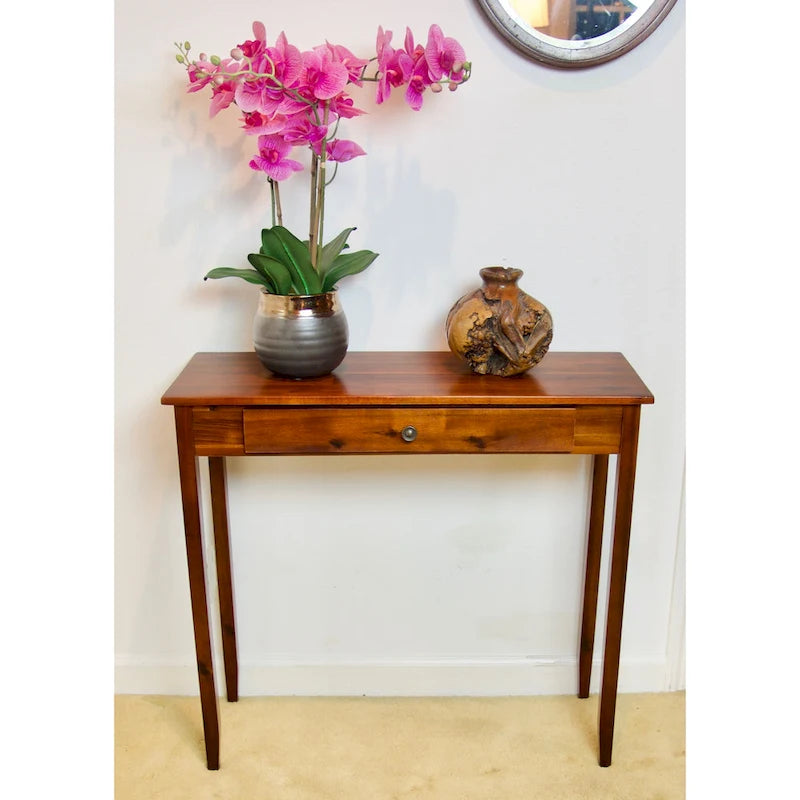 Console avec tiroir(s) en bois massif