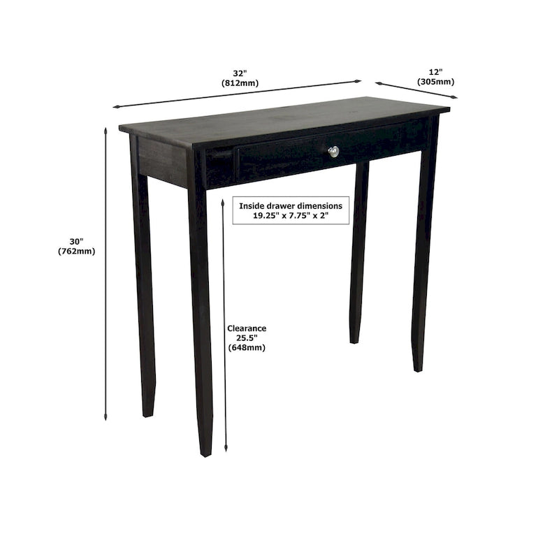Console avec tiroir(s) en bois massif