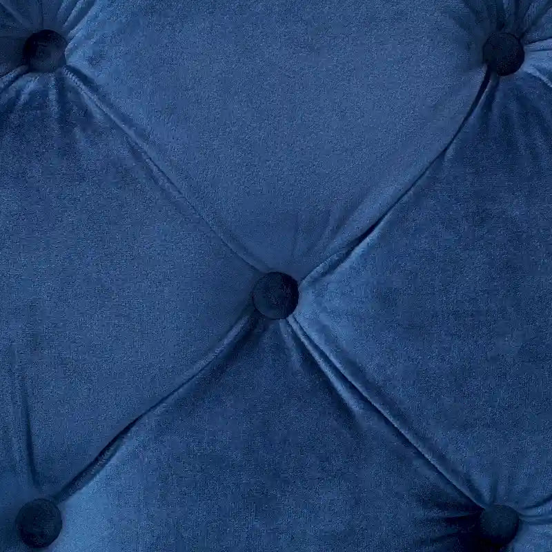 Banc ottoman en velours capitonné Glam