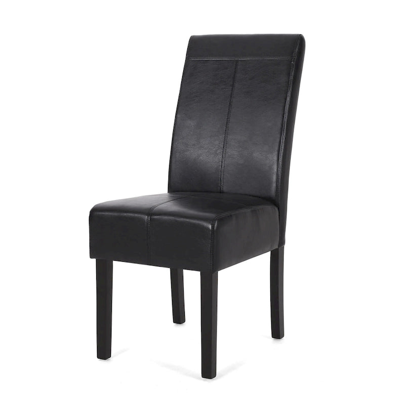 Chaises de salle à manger capitonnées à surpiqûre en T, lot de 2