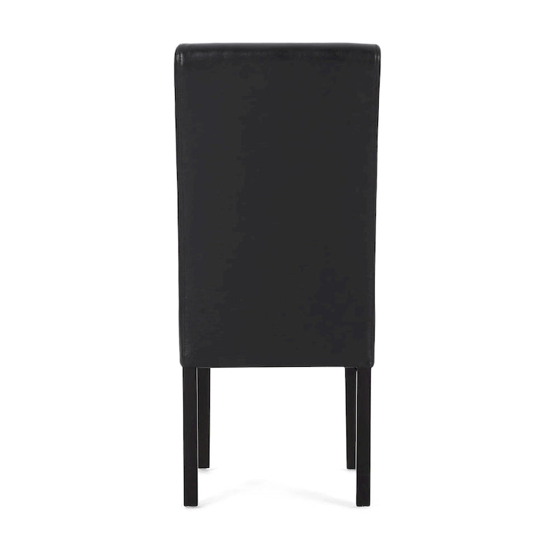 Chaises de salle à manger capitonnées à surpiqûre en T, lot de 2