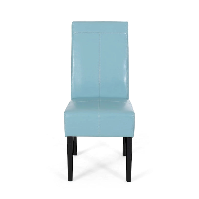 Chaises de salle à manger capitonnées à surpiqûre en T, lot de 2