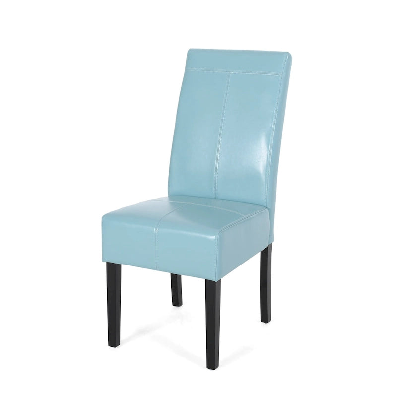 Chaises de salle à manger capitonnées à surpiqûre en T, lot de 2