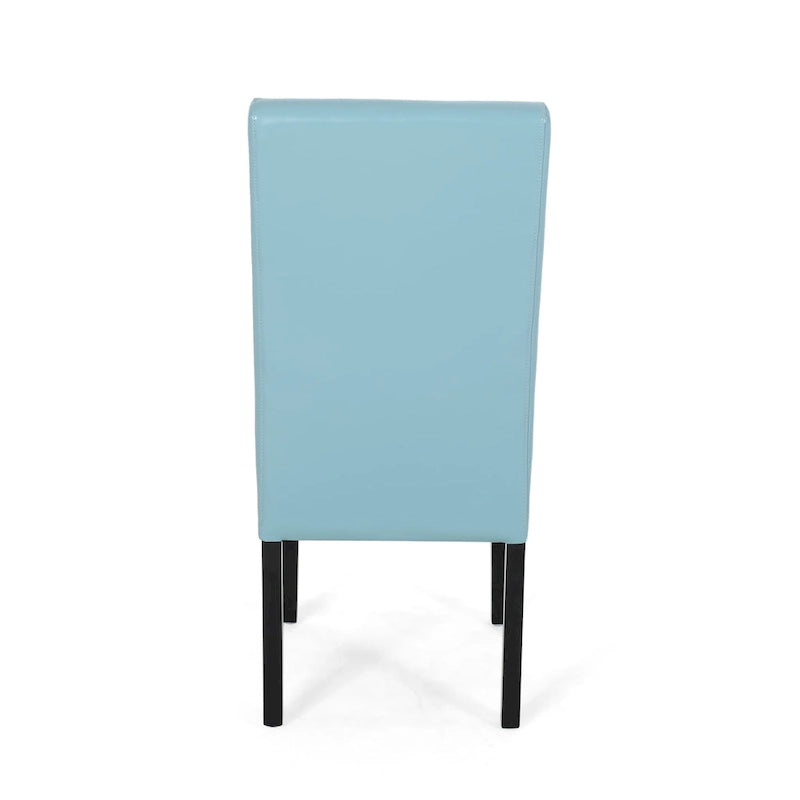 Chaises de salle à manger capitonnées à surpiqûre en T, lot de 2