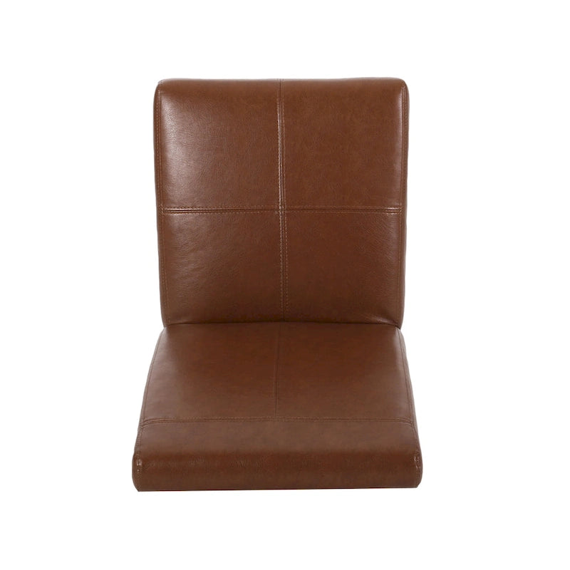 Chaises de salle à manger capitonnées à surpiqûre en T, lot de 2