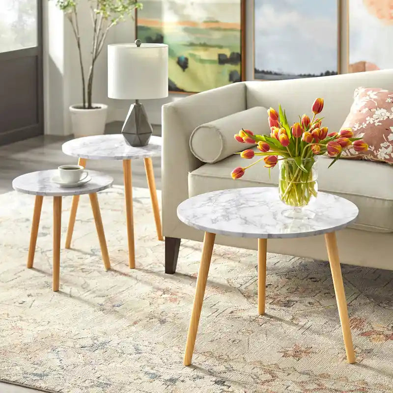 Tables gigognes Mid-Century, lot de 2