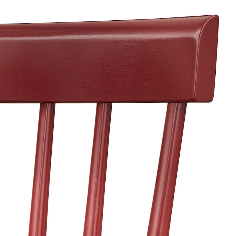 Chaises de salle à manger en bois massif à fuseaux, ensemble de 2 – Plusieurs coloris