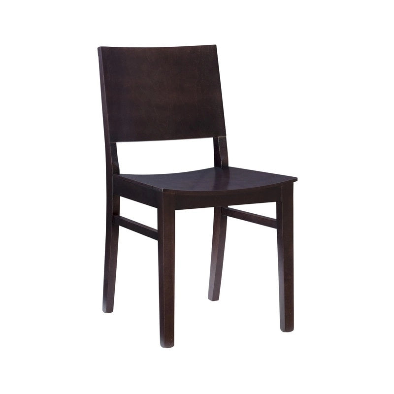 Chaise d'appoint mi-siècle en hêtre massif, lot de 2