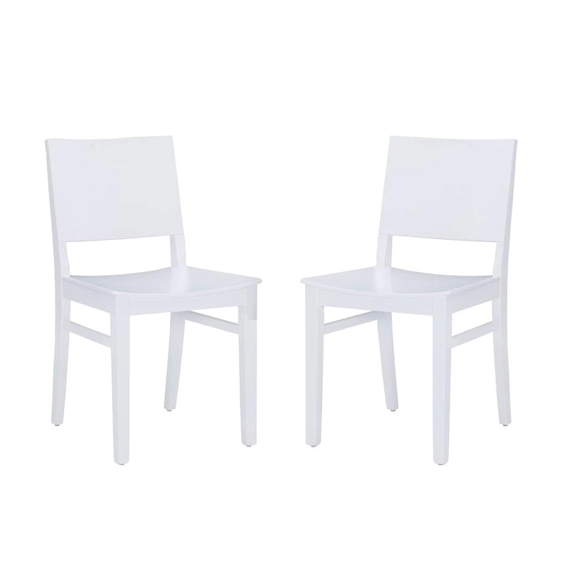 Chaise d'appoint mi-siècle en hêtre massif, lot de 2