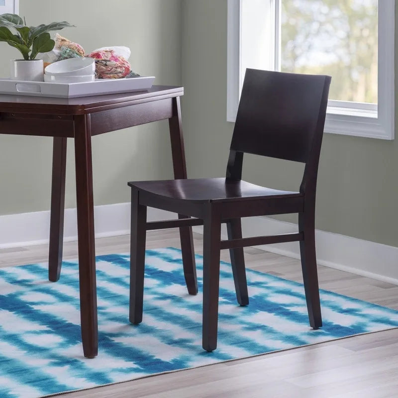 Chaise d'appoint mi-siècle en hêtre massif, lot de 2