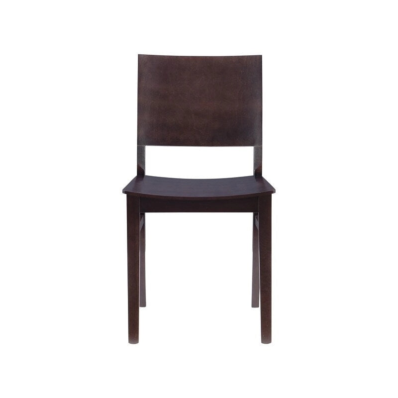 Chaise d'appoint mi-siècle en hêtre massif, lot de 2