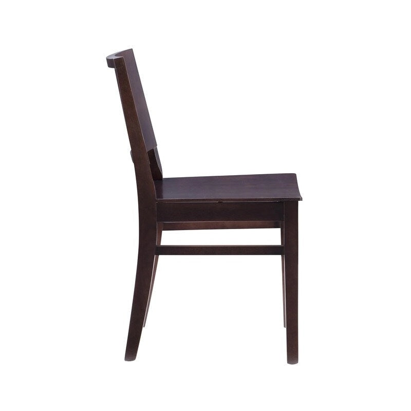 Chaise d'appoint mi-siècle en hêtre massif, lot de 2