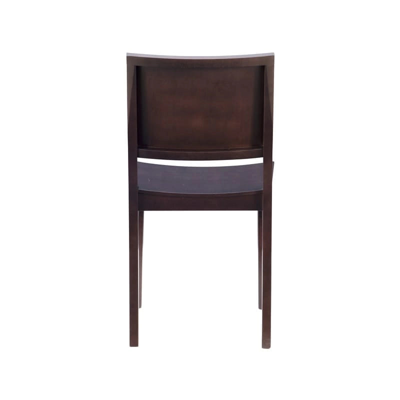 Chaise d'appoint mi-siècle en hêtre massif, lot de 2