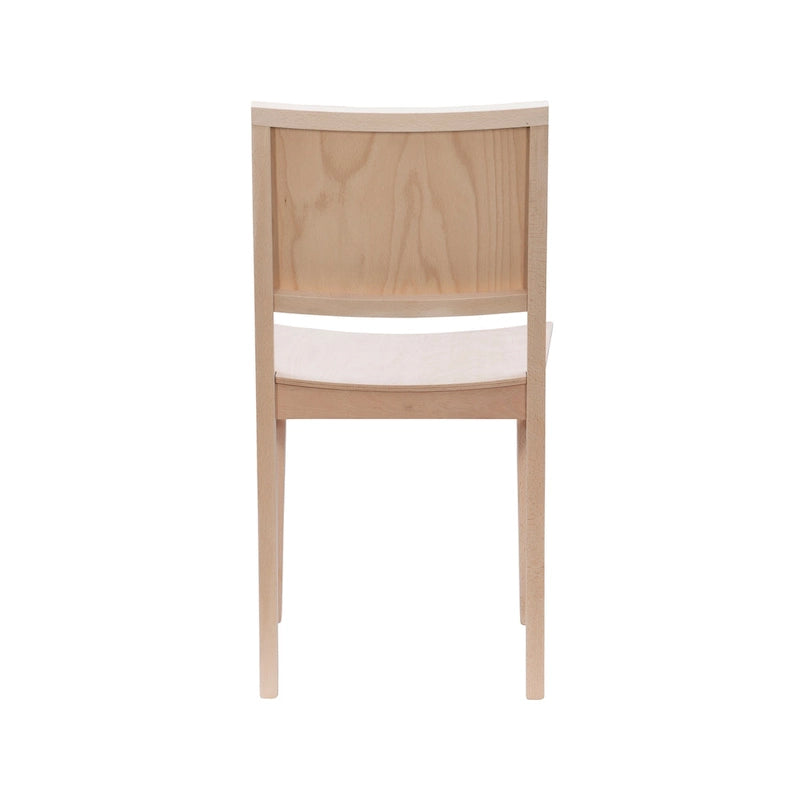 Chaise d'appoint mi-siècle en hêtre massif, lot de 2