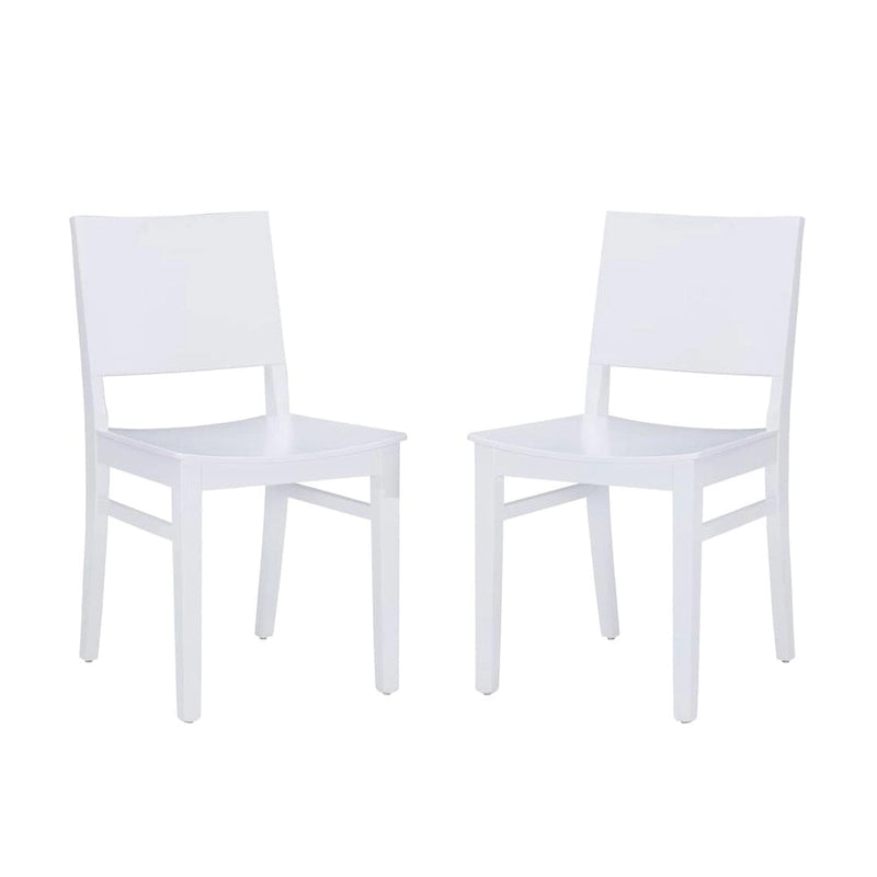 Chaise d'appoint mi-siècle en hêtre massif, lot de 2