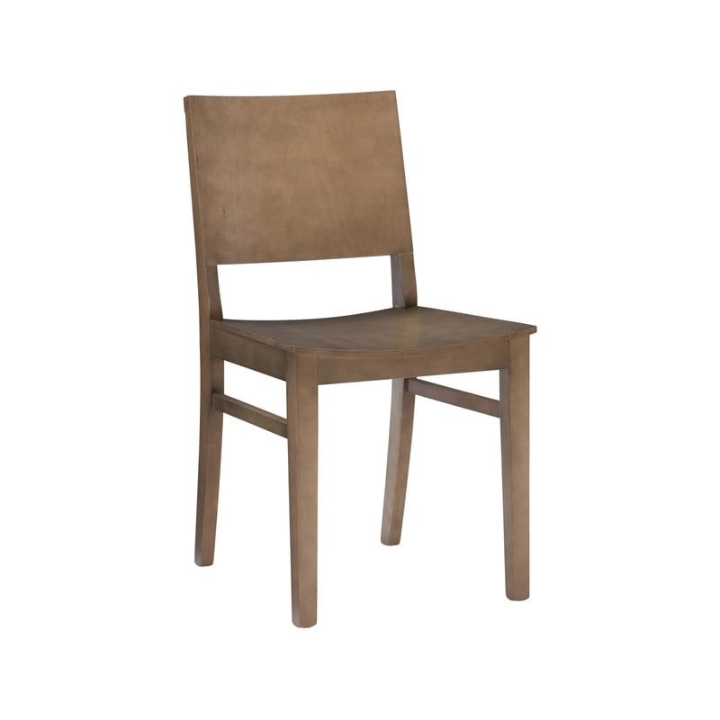Chaise d'appoint mi-siècle en hêtre massif, lot de 2