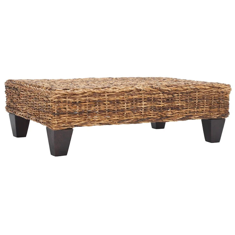 Banc en osier naturel lavé 41L x 28P x 12H
