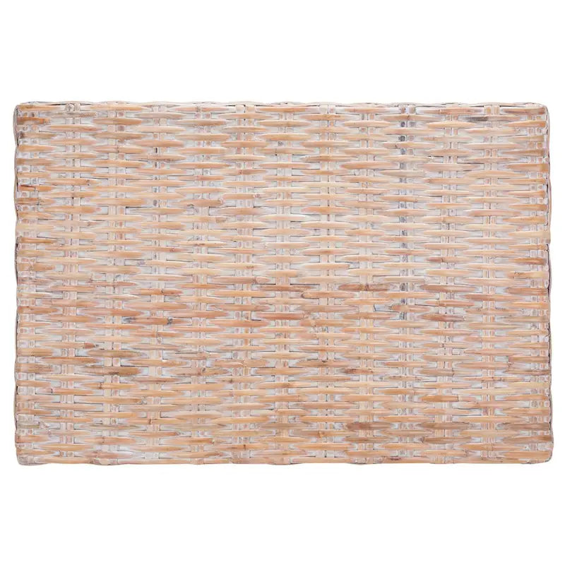 Banc en osier naturel lavé 41L x 28P x 12H