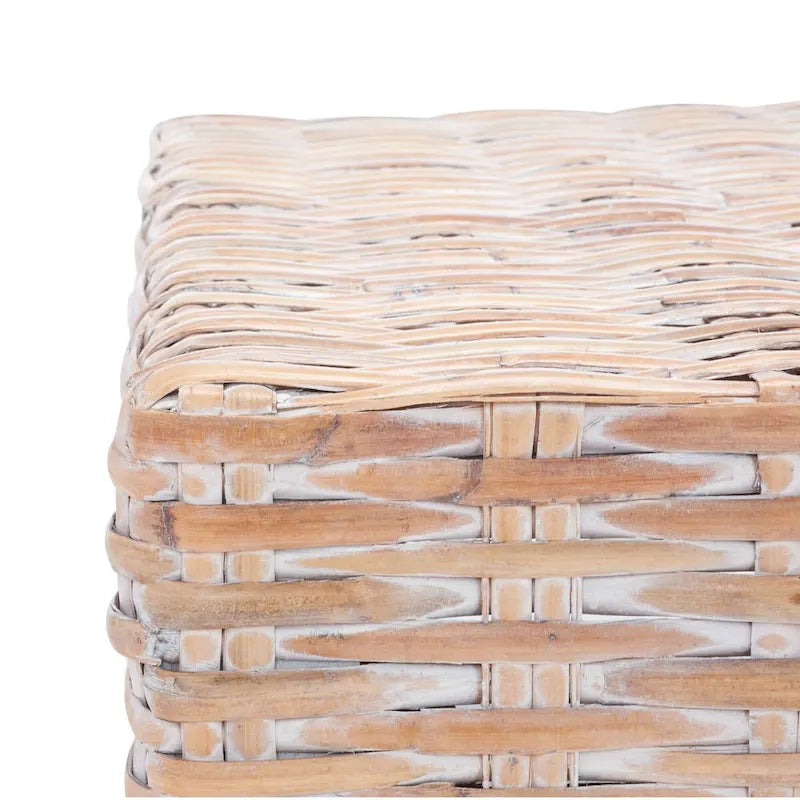 Banc en osier naturel lavé 41L x 28P x 12H