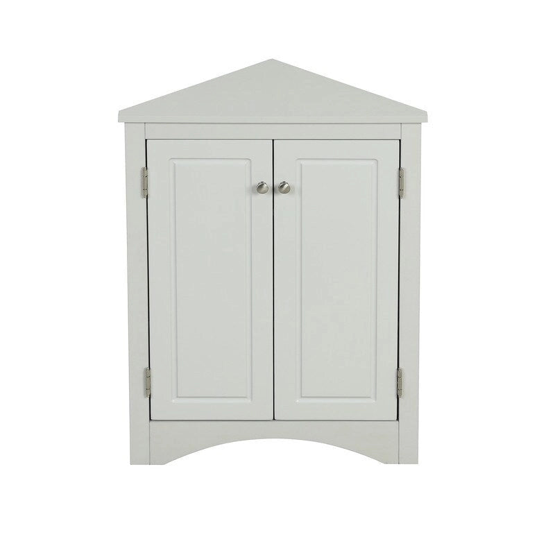 Meuble de Rangement d'Angle pour Salle de Bain avec Étagères Réglables, Meuble Autoportant, Meuble d'Appoint pour Salon