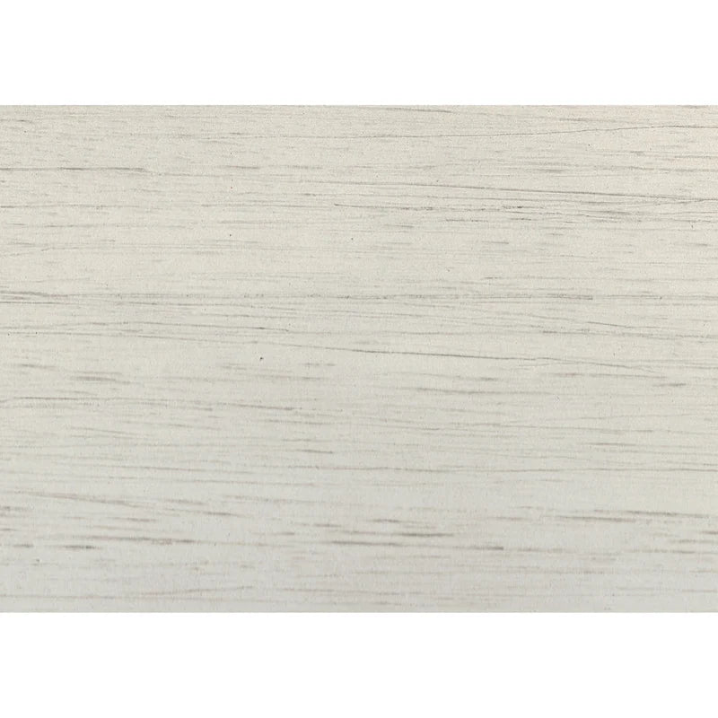 Console rectangulaire de 122 cm avec 2 tiroirs, blanc et marron